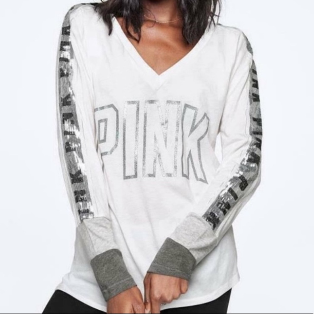 PINK VICTORIA SECRET LONG SLEEVE